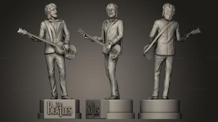 Statues of famous people (Paul McCartney, STKC_0090) 3D models for cnc